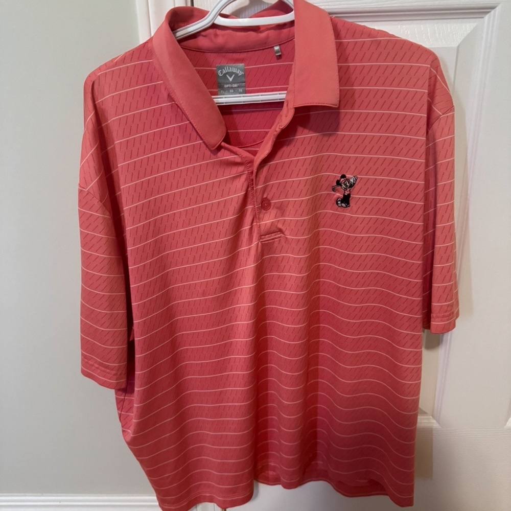 Callaway Disney Men's Coral Polo Shirt